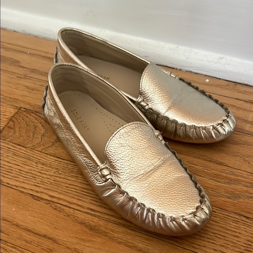 Cole Haan Women's Gold Loafers